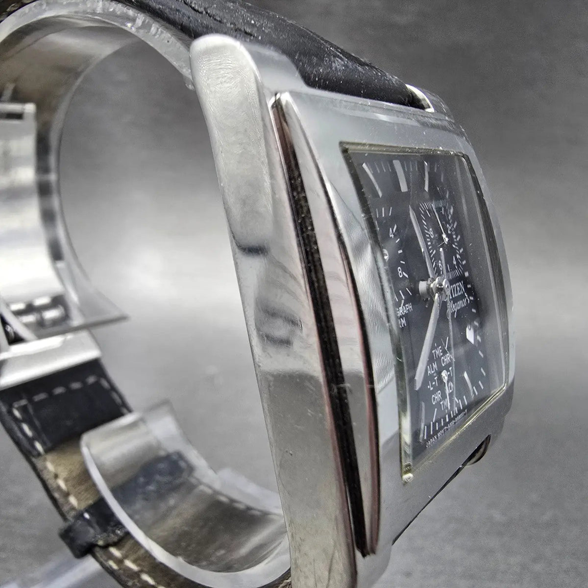Citizen Elegance Chronograph Watch Men 31mm Black Dial Steel A510-R35632 PARTS4