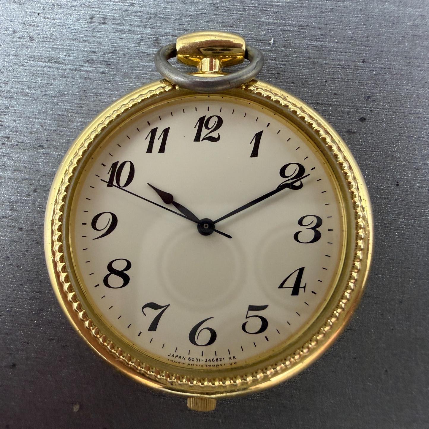 Citizen Pocket Watch Unisex 36mm Champagne Dial Gold Tone Round New battery1