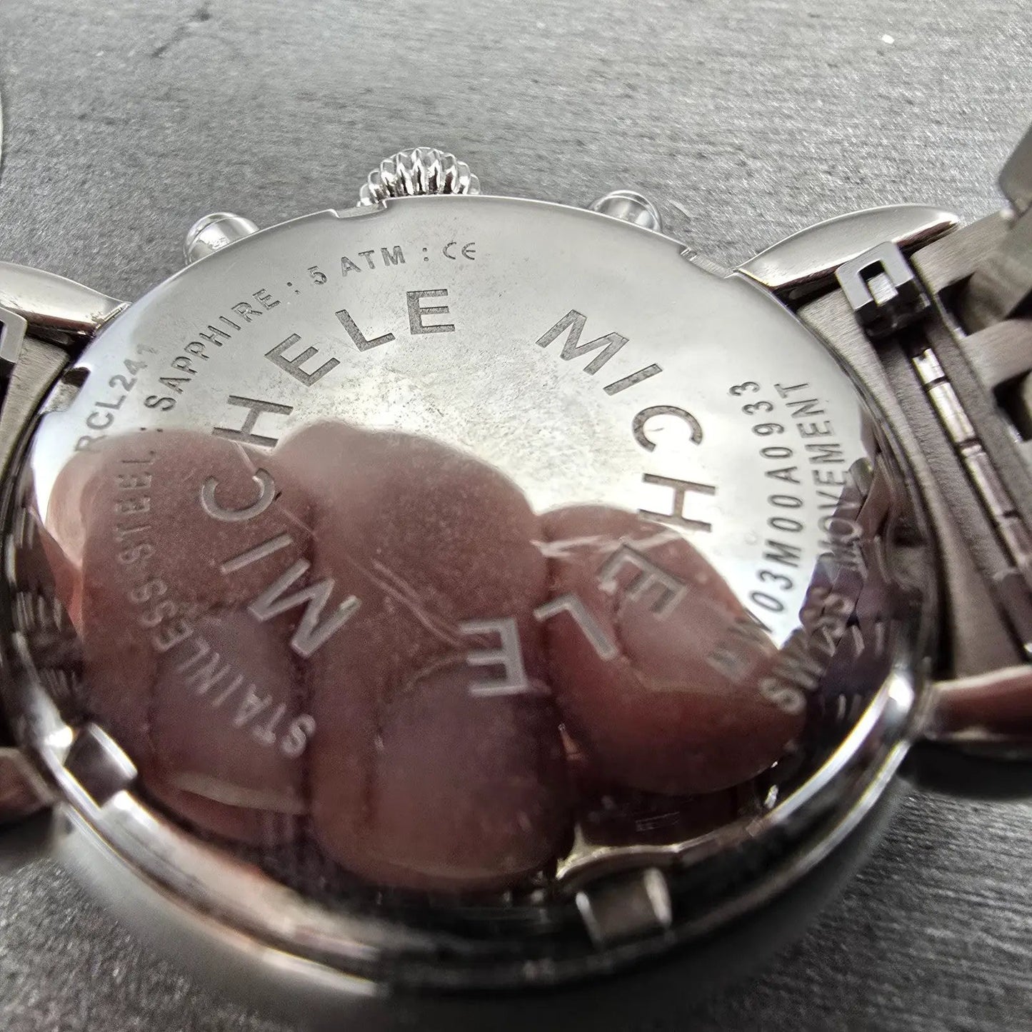 Michele CSX Carousel Chronograph Watch Women 36mm White Dial Steel Dayate NewBat10