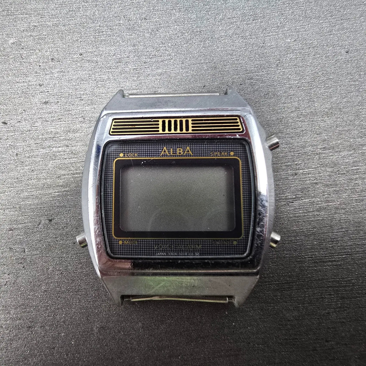 Seiko ALBA Digital Watch Men 35mm Digital Vocie Alarm Y824-5010 JDM PARTS0