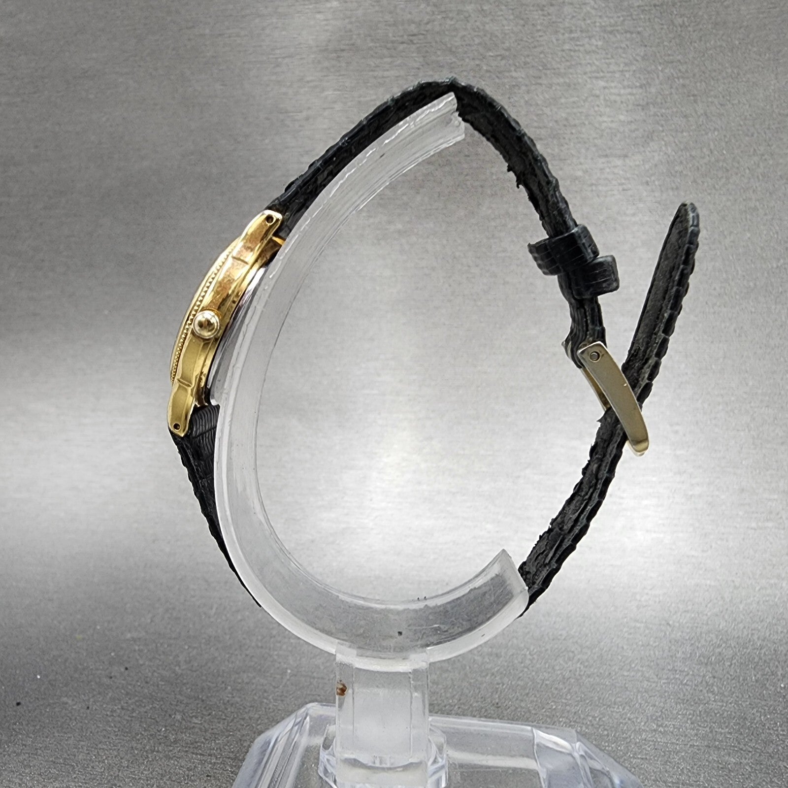 Seiko Spirit Watch Women 23mm White Dial Gold Tone Round 4N21058A New Battery6