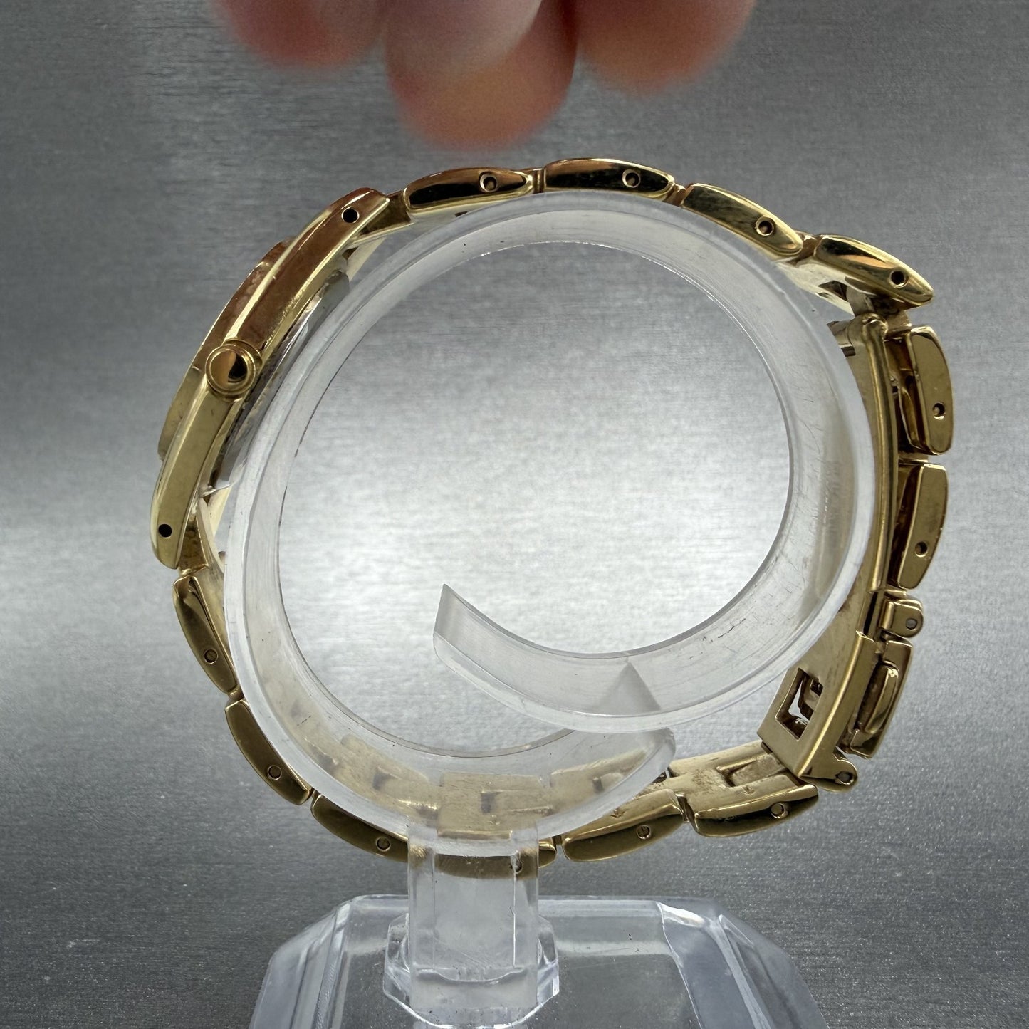 Citizen Watch Women 23mm Black Dial Gold Tone Round 5930-S98993 New Battery ABC6