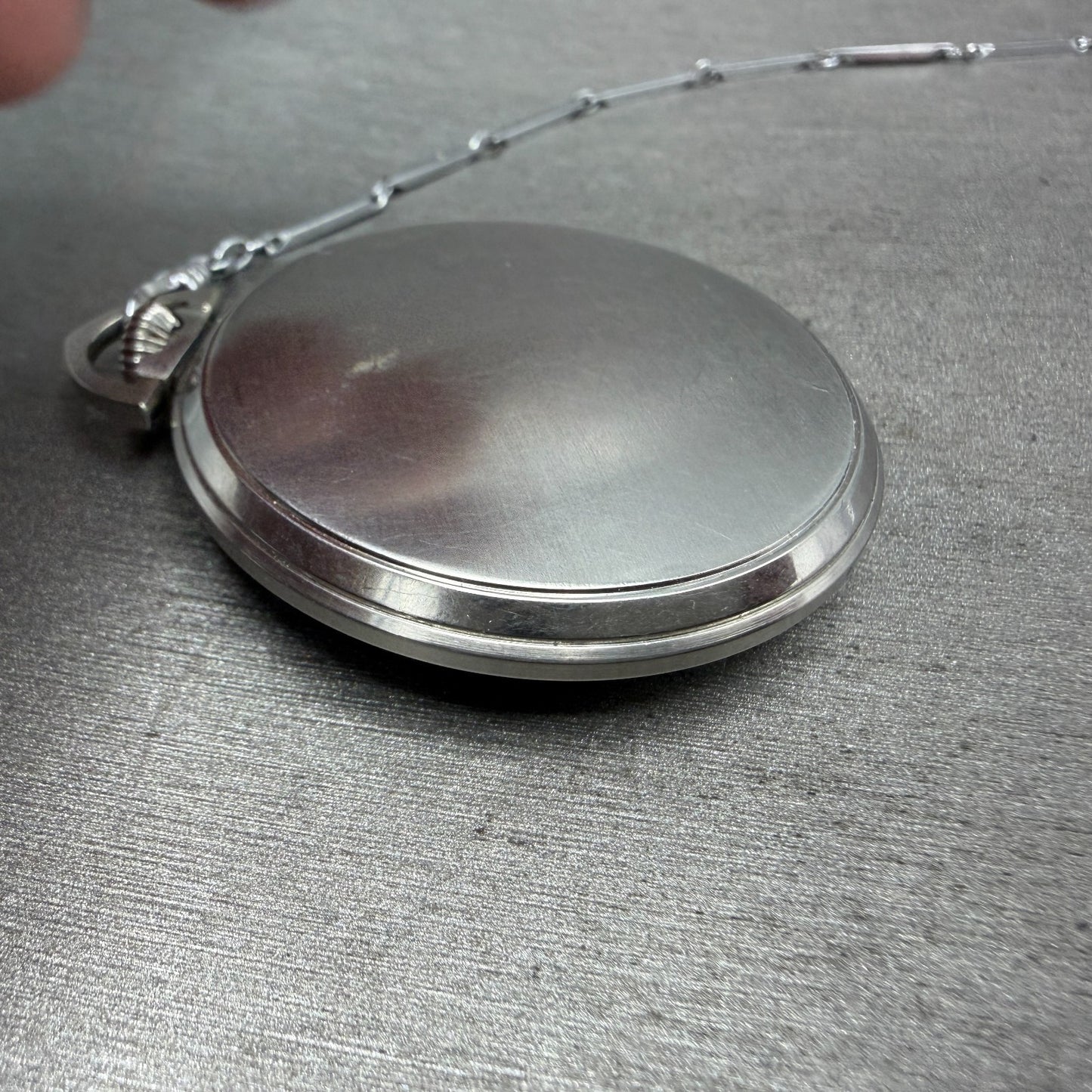 Tavannes pocket Watch 44mm White Dial Silver Tone 17 Jewels Manual Wind PARTS8