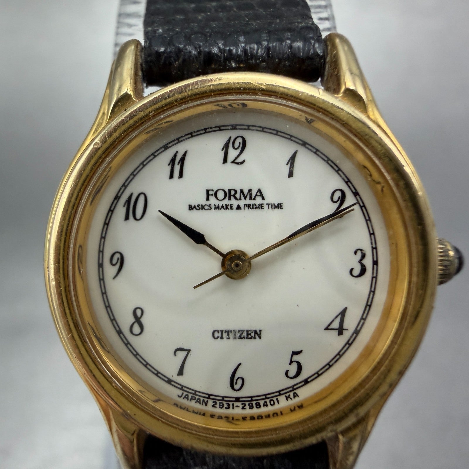 Citizen Forma Watch Women 21mm White Dial Gold Tone Round 2931-295323 NewBattery1