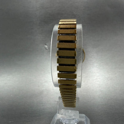 Seiko Watch Women 26mm White Dial Gold Tone Round V700-6091 New Battery Vintage7