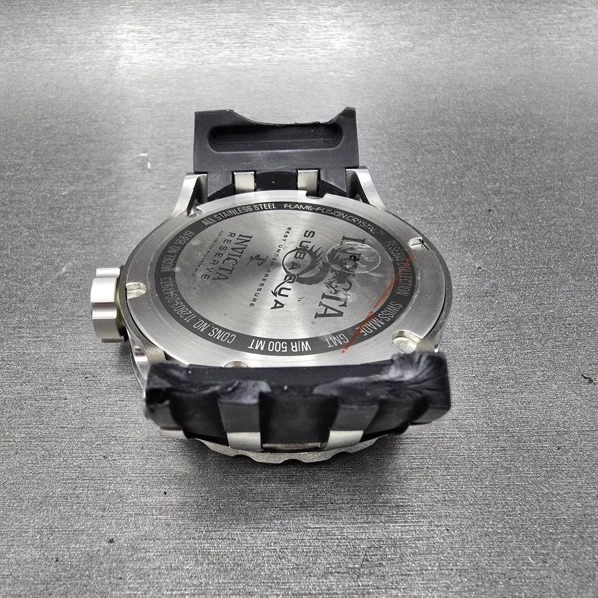 Invicta Subaqua Reserve GMT Watch Men 51mm Rose Gold & Silver 16819 Date PARTS12
