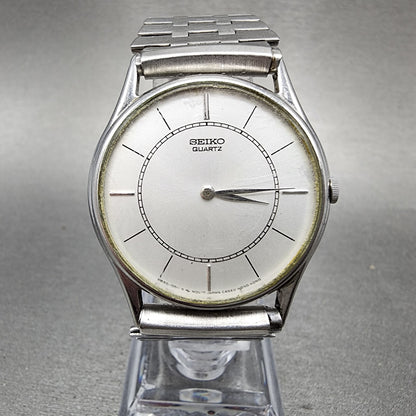 Seiko Watch Men 32mm Silver Dial Silver Tone Round 8620-0019 PARTS