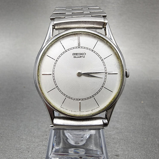 Seiko Watch Men 32mm Silver Dial Silver Tone Round 8620-0019 PARTS