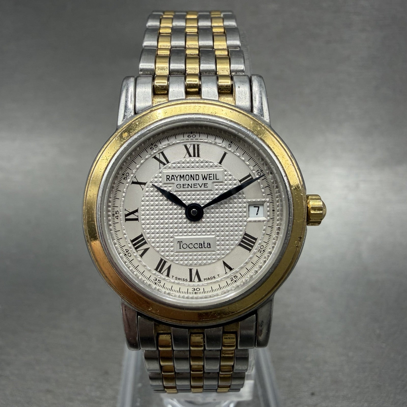 Raymond Weil Toccata Watch Women 25mm Silver Dial Two Tone Round 5364 NewBattery0