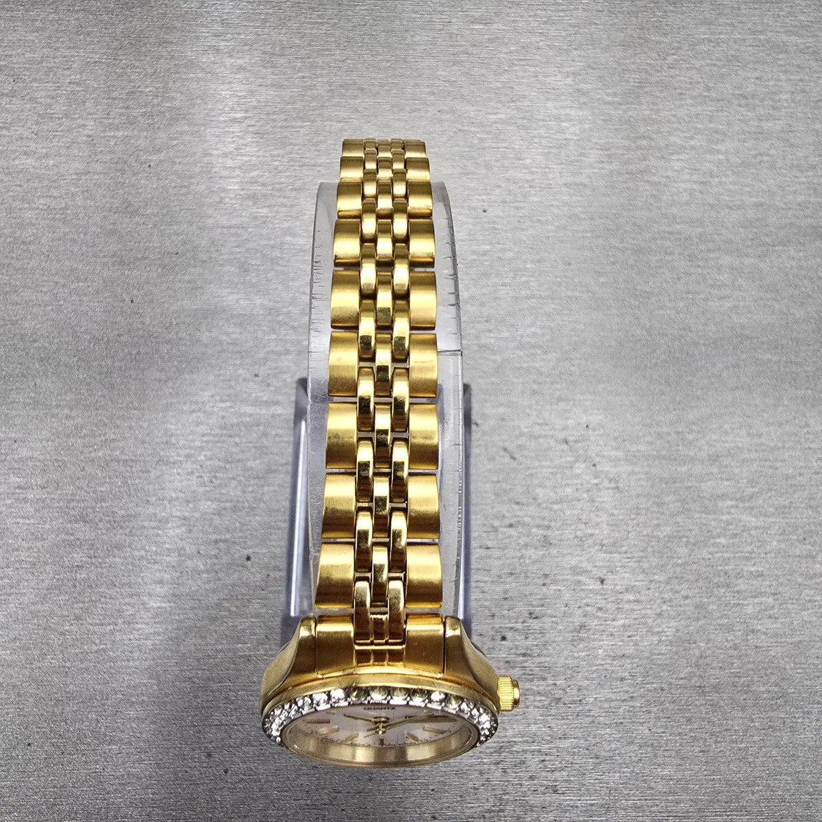 Citizen Watch Women 26mm MOP Dial Gold Tone Daydate Gemmed 1002-S044456 New Batt4