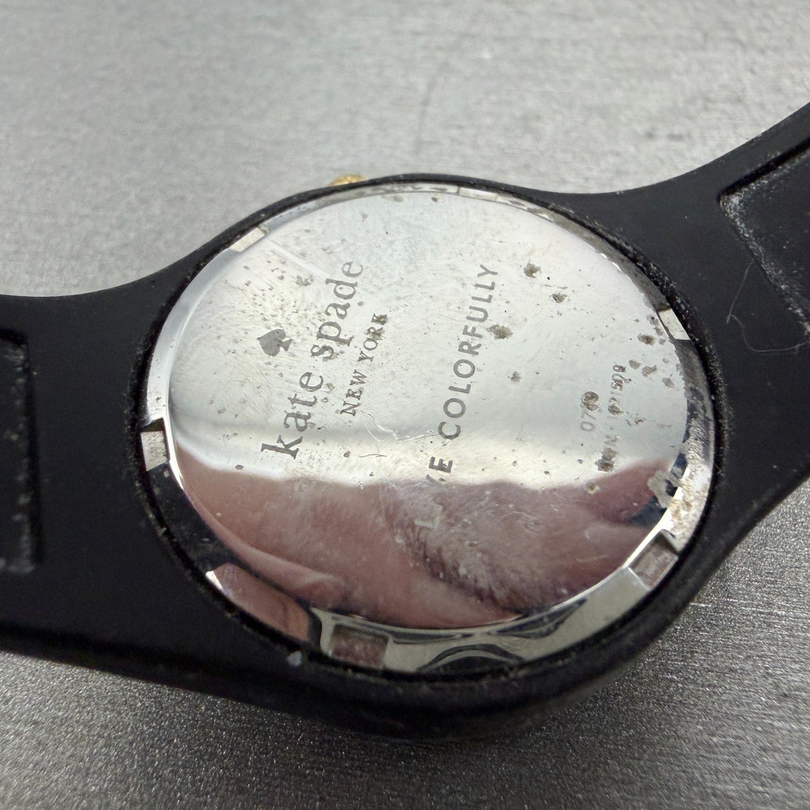 Kate Spade Rumsey Watch Women 31mm White Dial Black Case Round New Battery9