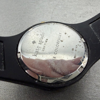 Kate Spade Rumsey Watch Women 31mm White Dial Black Case Round New Battery9