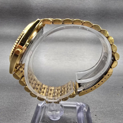 Citizen President Watch Men 35mm Blue Dial Gold Tone Daydate 6100-R00391 New Bat8