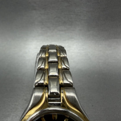 Elgin Watch Women 27mm Blue Dial Two Tone Date Round Bracelet New Battery4