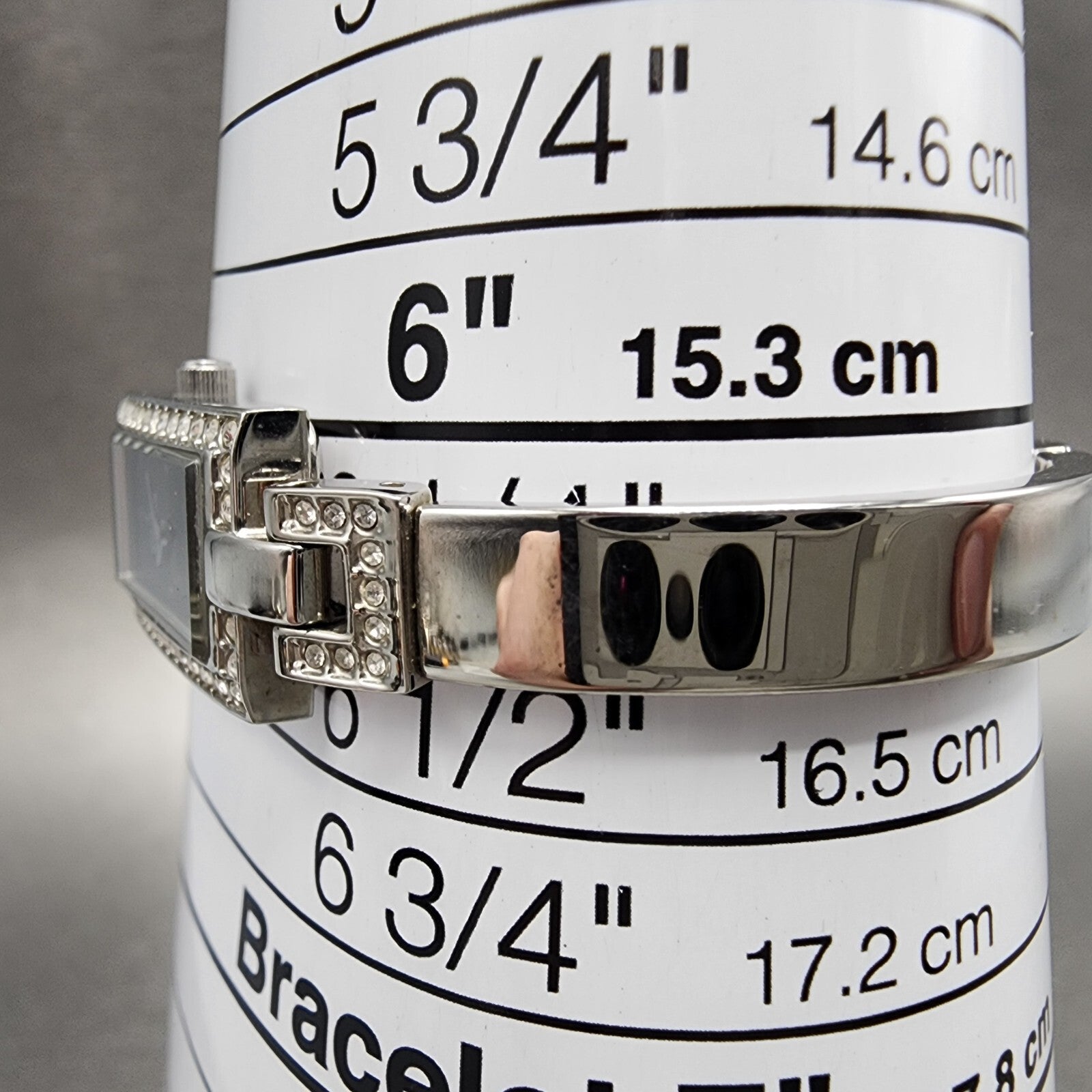 Citizen EcoDrive Tank Watch Women 14mm Black Dial Steel Rectangle Crystals Runs10