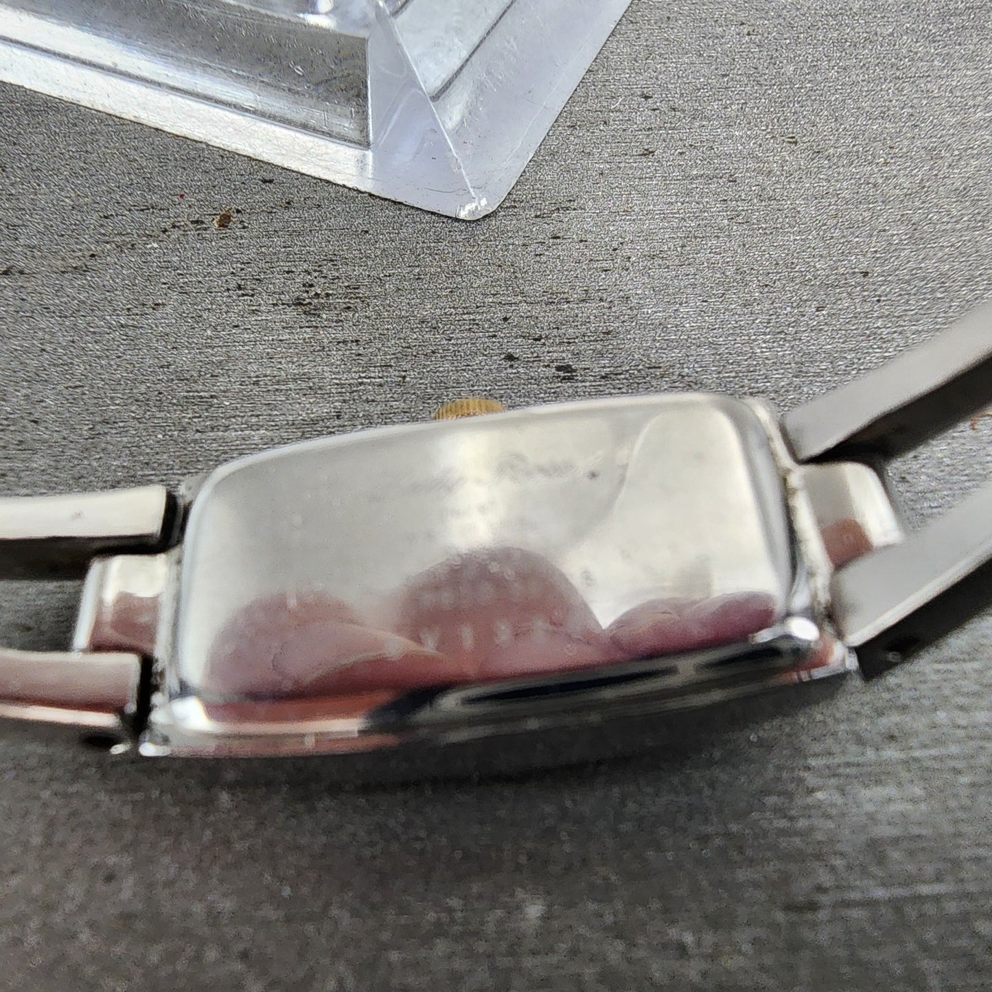 Orient Lady Rose Watch Women 13mm MOP Dial Two Tone Rectangle New Battery9