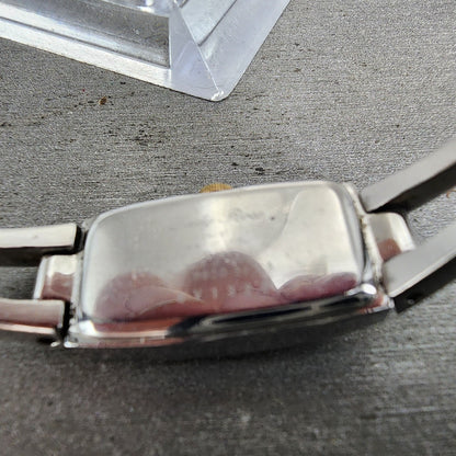 Orient Lady Rose Watch Women 13mm MOP Dial Two Tone Rectangle New Battery9