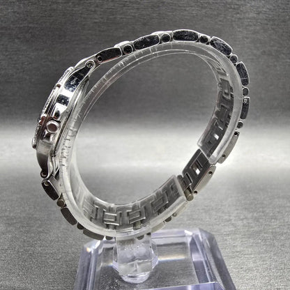 Bulova Watch Women 25mm White Dial Silver Tone Date Crystals 96R04 New Battery 26