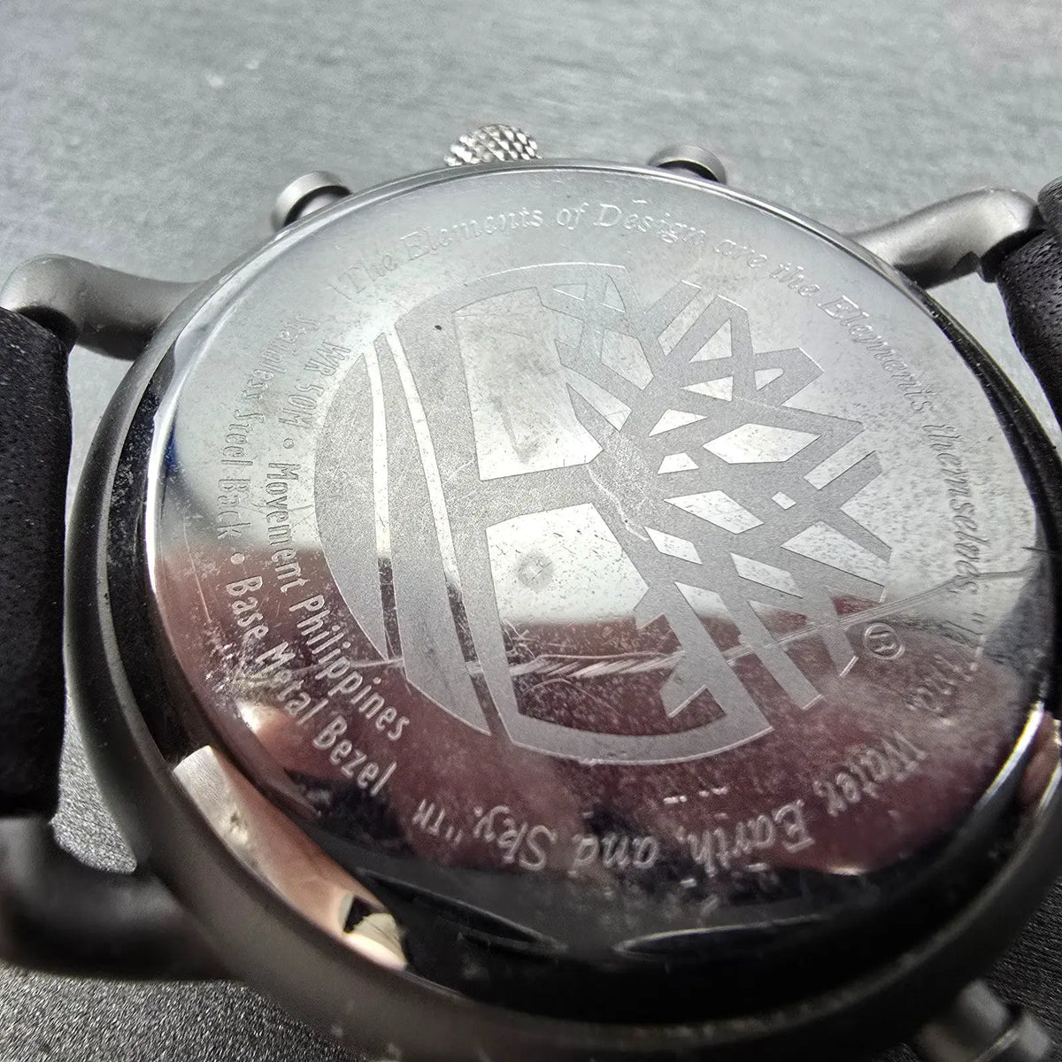 Timberland Watch Men 38mm Gray Dial Steel Alarm Chronograph New Battery9
