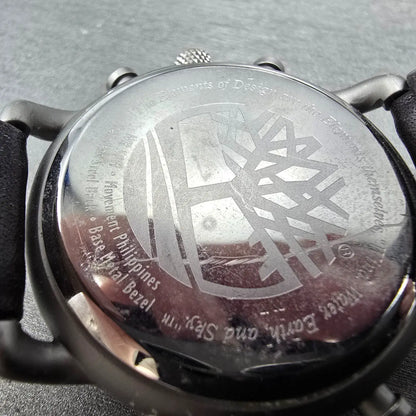 Timberland Watch Men 38mm Gray Dial Steel Alarm Chronograph New Battery9
