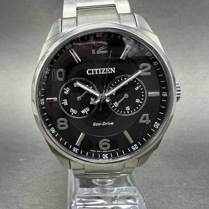Citizen Eco-Drive Corso Watch Men 43mm Black Dial Steel Daydate AO9020-84E Runs0