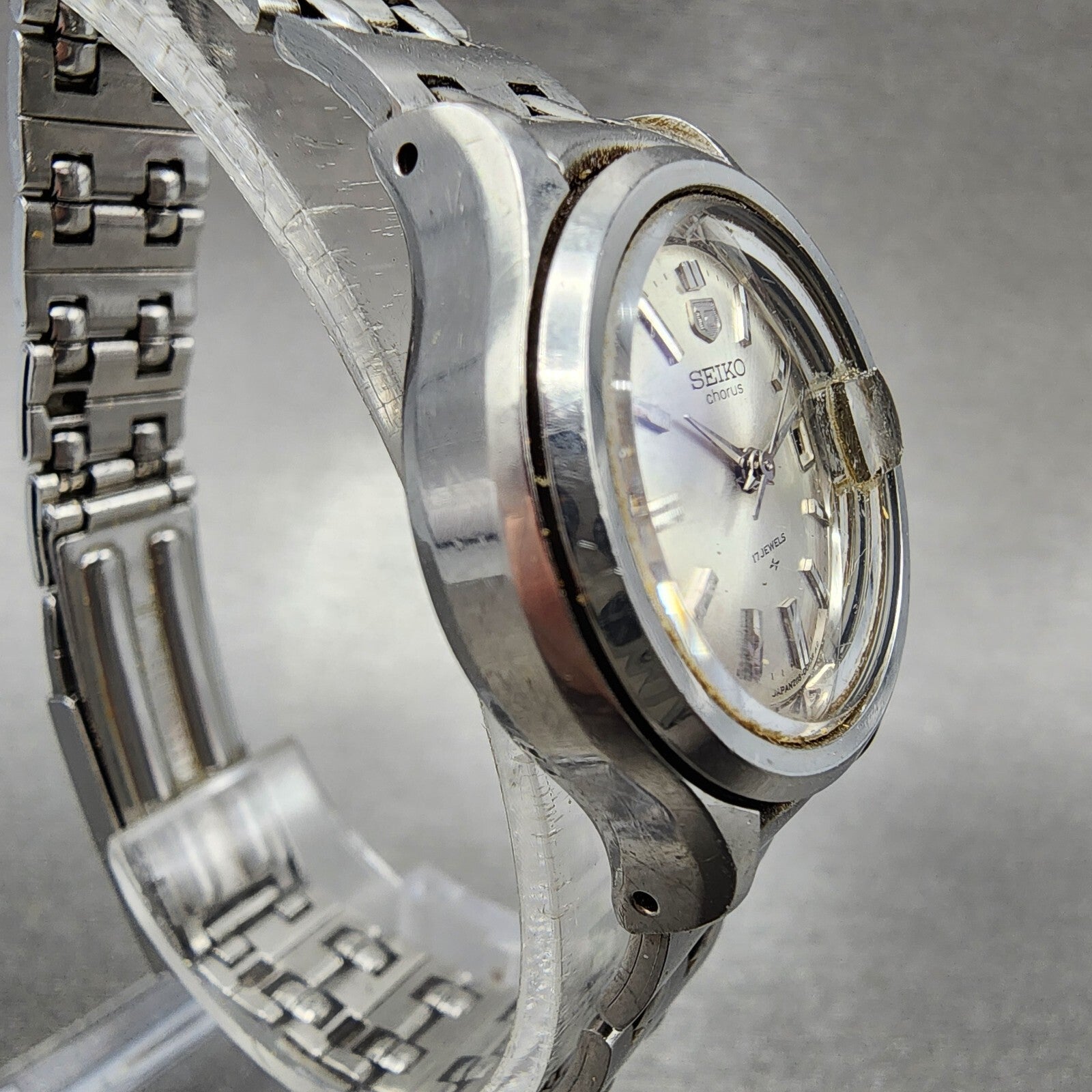 Seiko Chorus Watch Women 25mm Silver Dial Silver Tone Date Manual 21180200 Runs3