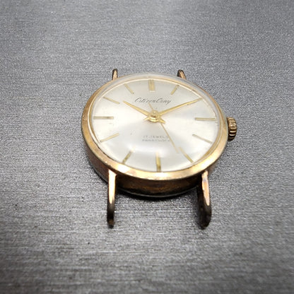 Citizen Cony Watch Women 25mm White Dial Gold Plated Manual Wind Runs VTG2