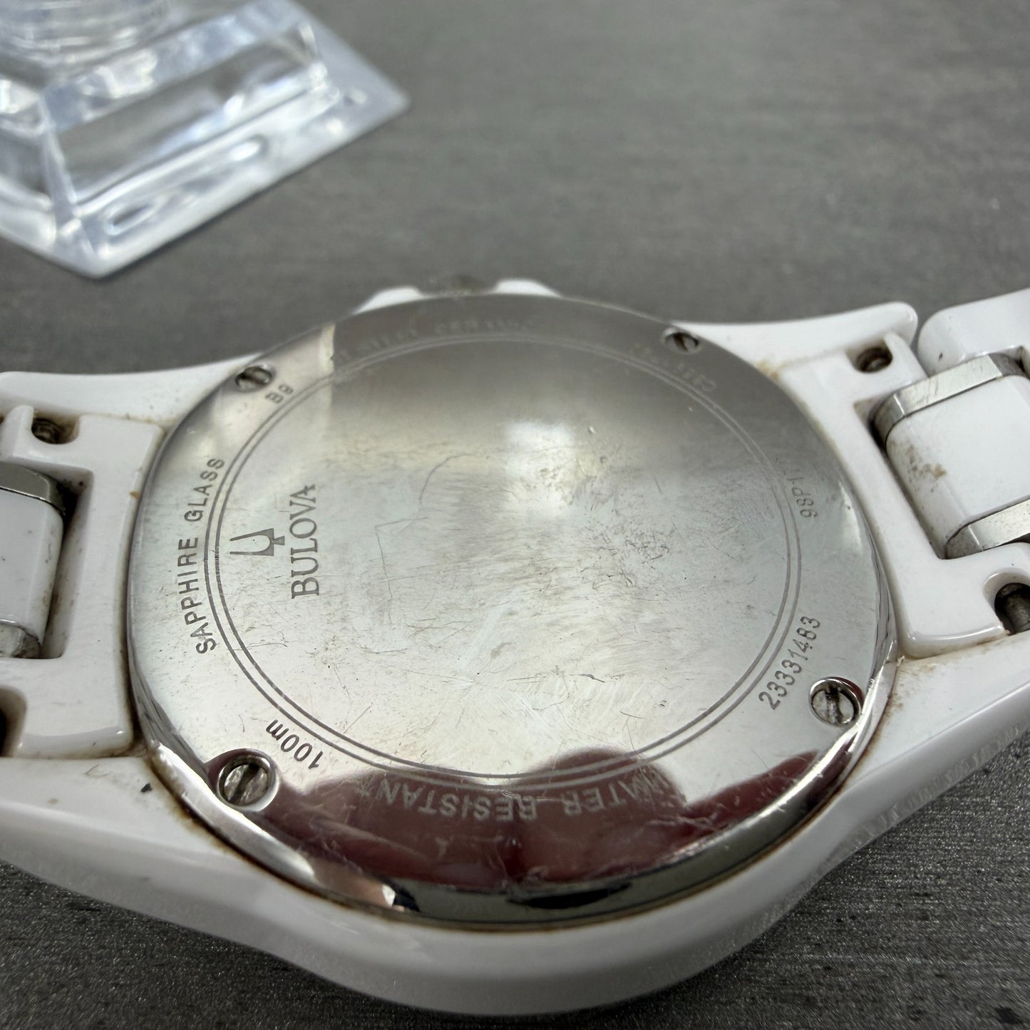 Bulova Marine Star Watch Women 37mm MOP Dial White Tone Date 98P172 New Battery9