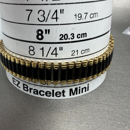 Seiko Tank Watch Women 14mm Black Dial Gold Tone Rectangle 1F20-5A69 New Batt TH10
