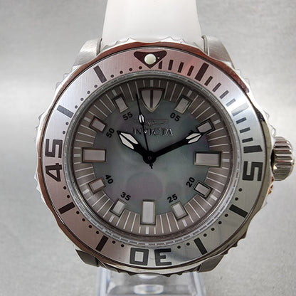 Invicta Pro Diver Watch Women 37mm MOP Dial Steel Round 18494 New Battery1