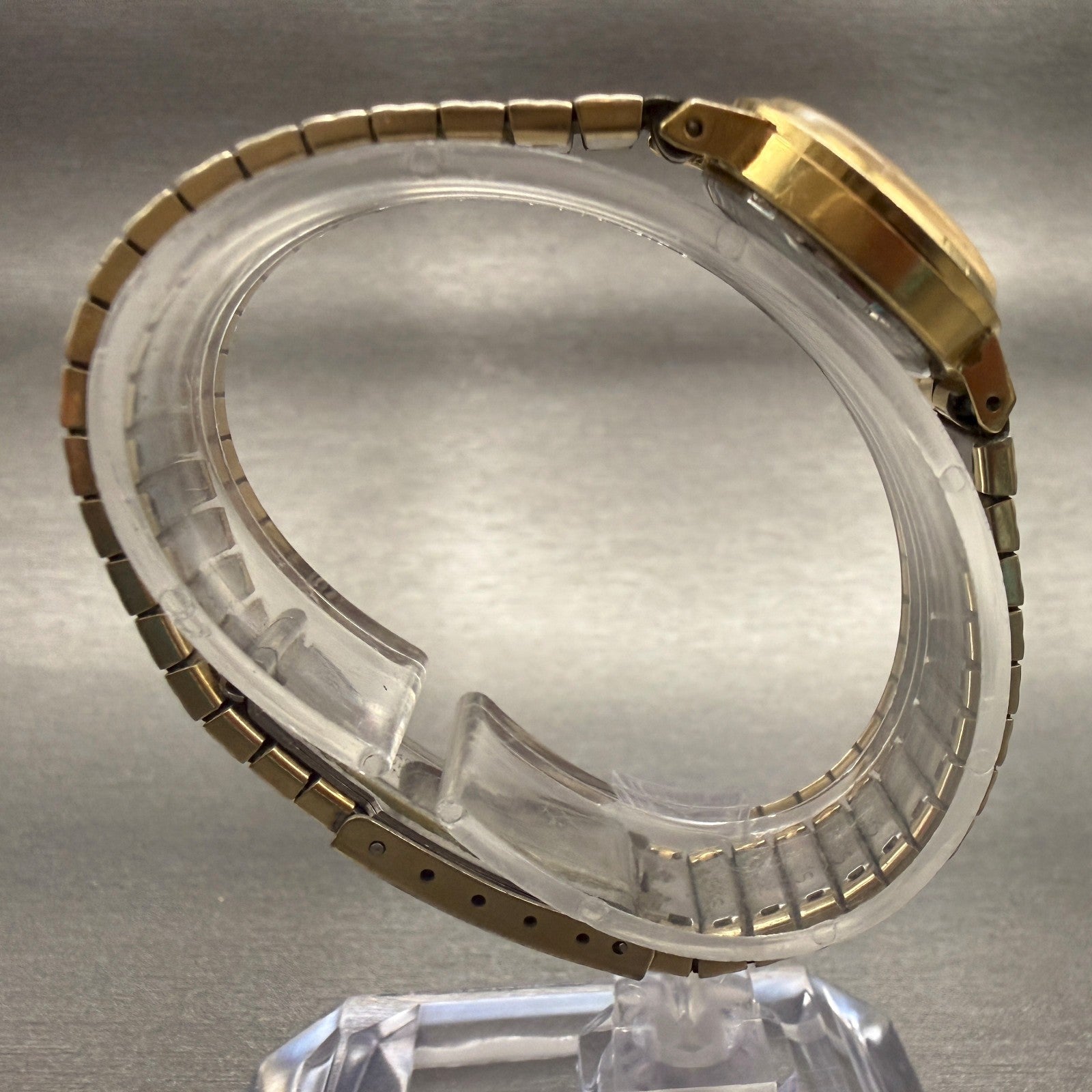 Seiko Watch Women 20mm Gold Dial Gold Tone Round 11-0039 Manual wind Works8