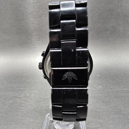 Adidas Cambridge Chronograph Watch Men 44mm Black Dial Black Date New Battery6