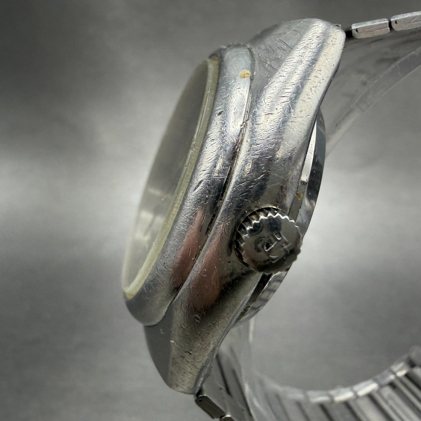 Tissot Seastar Quartz Watch Men Silver Dial Steel Date Round Vintage PARTS3