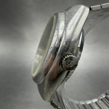 Tissot Seastar Quartz Watch Men Silver Dial Steel Date Round Vintage PARTS3