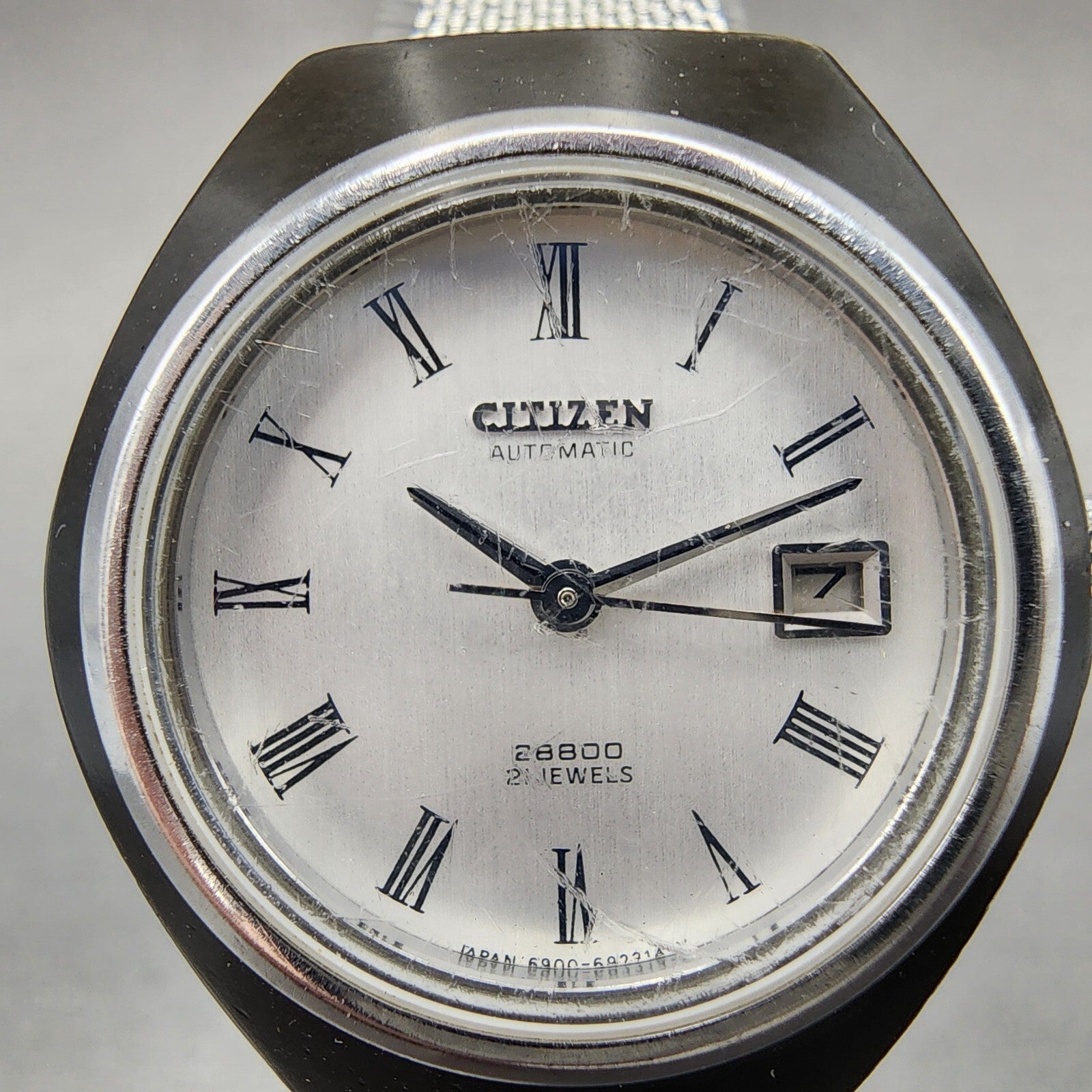 Citizen Automatic 28800 Watch Women 29mm Silver Dial Black Tone 4691164k Runs1