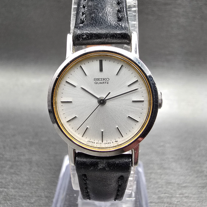 Seiko Watch Women 21mm Silver Dial Silver Tone Round 2C21-0130 New Battery VTG0