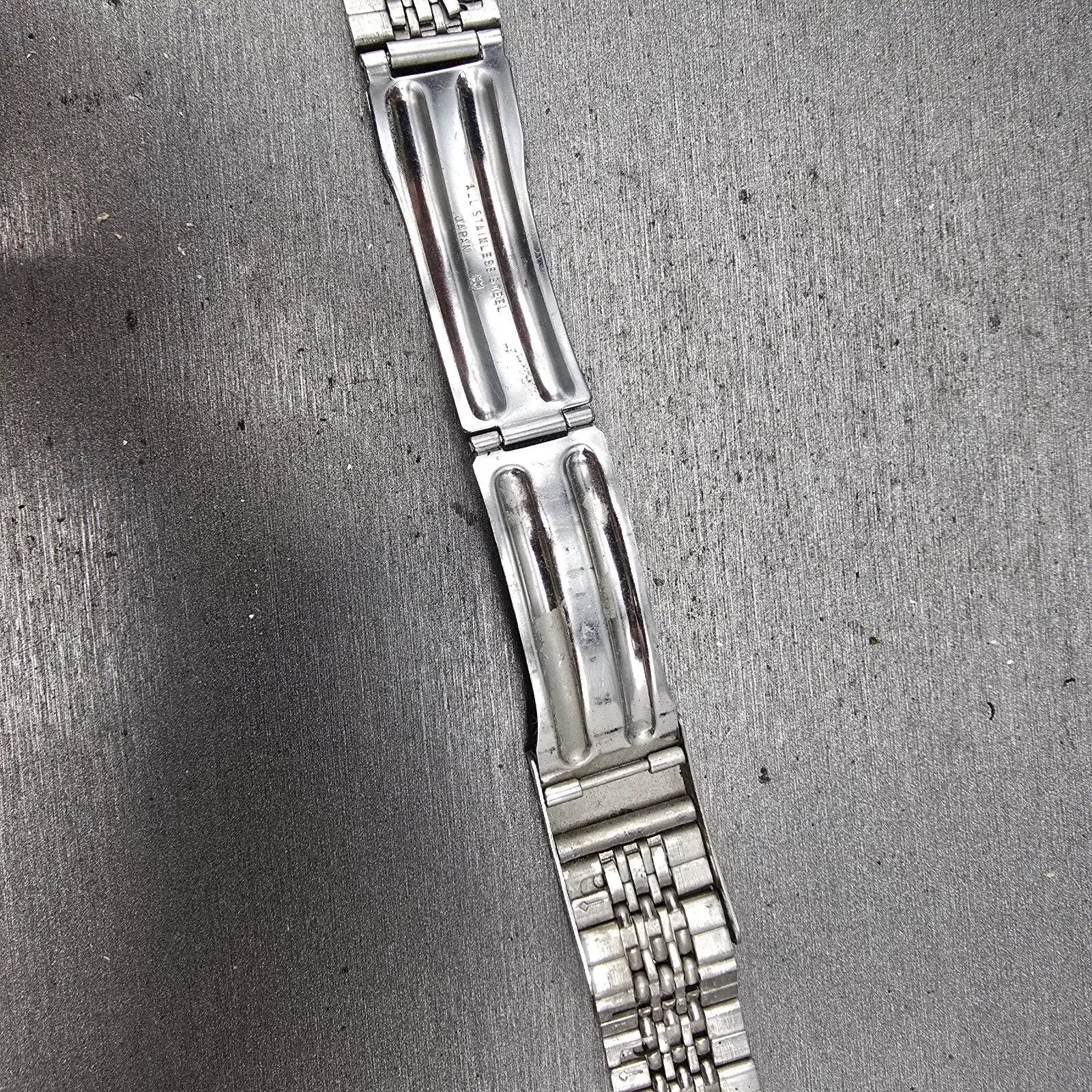 Seiko Beads Of Rice Bracelet 20mm Stainless Steel Silver Tone Tri Folding Clasp11