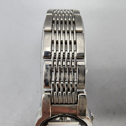 VTG Seiko Watch Women 20mm Black Dial Silver Tone Round 1N00-0HM0 New Battery