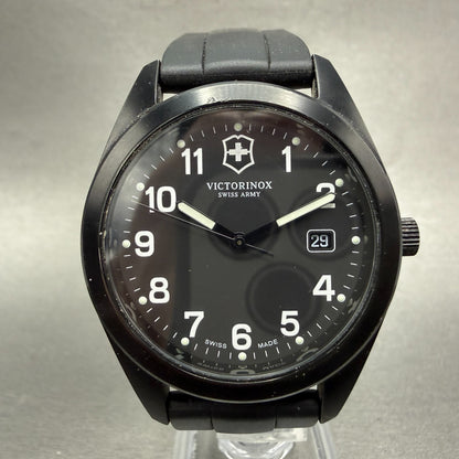 Victorinox Swiss Army Garrison Watch Men 40mm Black Dial Black Case Date PARTS0