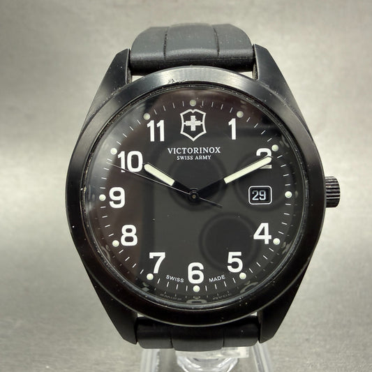 Victorinox Swiss Army Garrison Watch Men 40mm Black Dial Black Case Date PARTS0