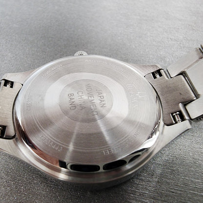 Bulova Crystal Watch Women 32mm MOP Dial Stainless Steel Round 96L28210
