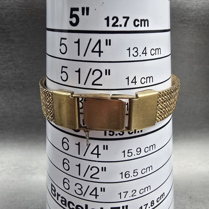 Seiko Watch Women 14mm Gold Dial Gold Tone Rectangle 1E20-5A59 New Battery9