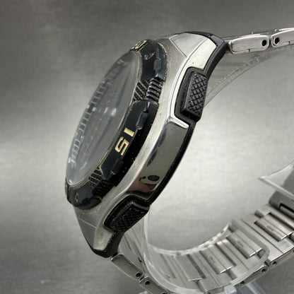 Casio Illuminator Watch Men 44mm Analog Digital Silver Tone AQ-164W New Batt2