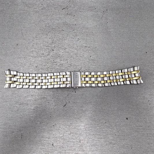 Citizen Bracelet 20mm Stainless Steel Two Tone Tri Folding Clasp VTG READ!!!!!!!0