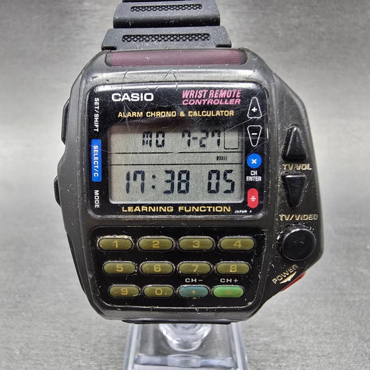 Casio CMD-40B Wrist Remote Controller Watch Men 43mm Black Calculator New Batt0