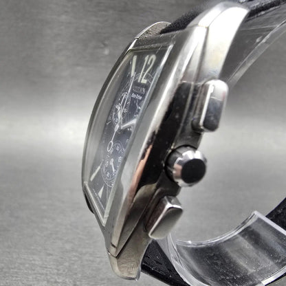 Citizen Eco-Drive Chronograph Watch Men 32mm Black Dial Titanium Date Runs2