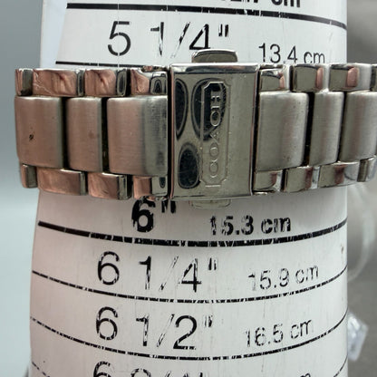 Coach Tristen Watch Women 34mm Silver Dial Silver  Round CA.67.7.14.0689 NewBatt10