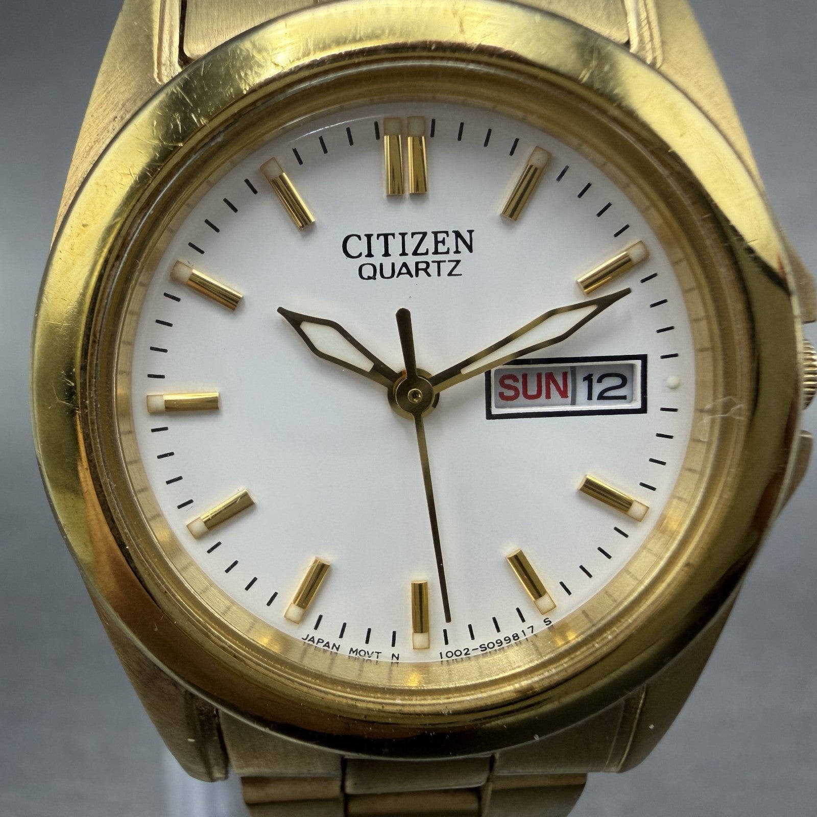 Citizen Watch Women 26mm White Dial Gold Tone Daydate 1002-S066832 New Battery1