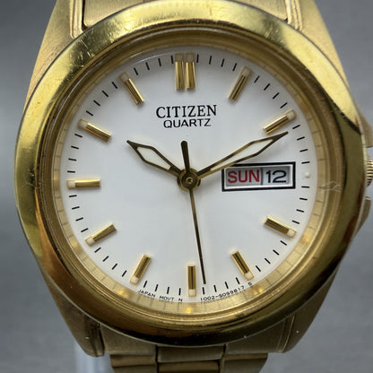 Citizen Watch Women 26mm White Dial Gold Tone Daydate 1002-S066832 New Battery1