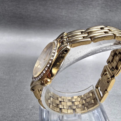 Citizen Watch Women 22mm MOP Dial Gold Tone Gemmed 1032-S011035 New Battery2